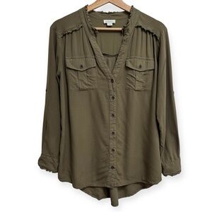 Sundance Femme Militaire Button Front Top Small